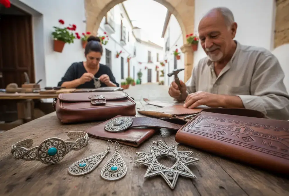 Artisanat et patios du quartier San Basilio