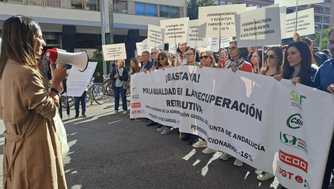 Protesta de este jueves en Los Ministerios.