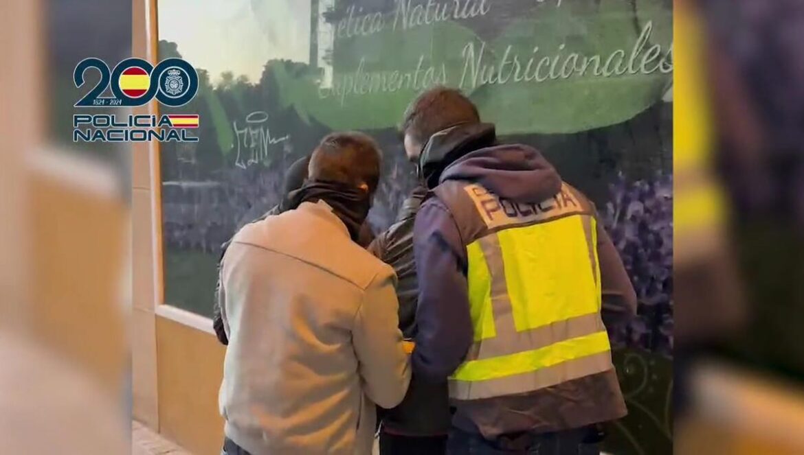 Momento de la detención de los acusados.