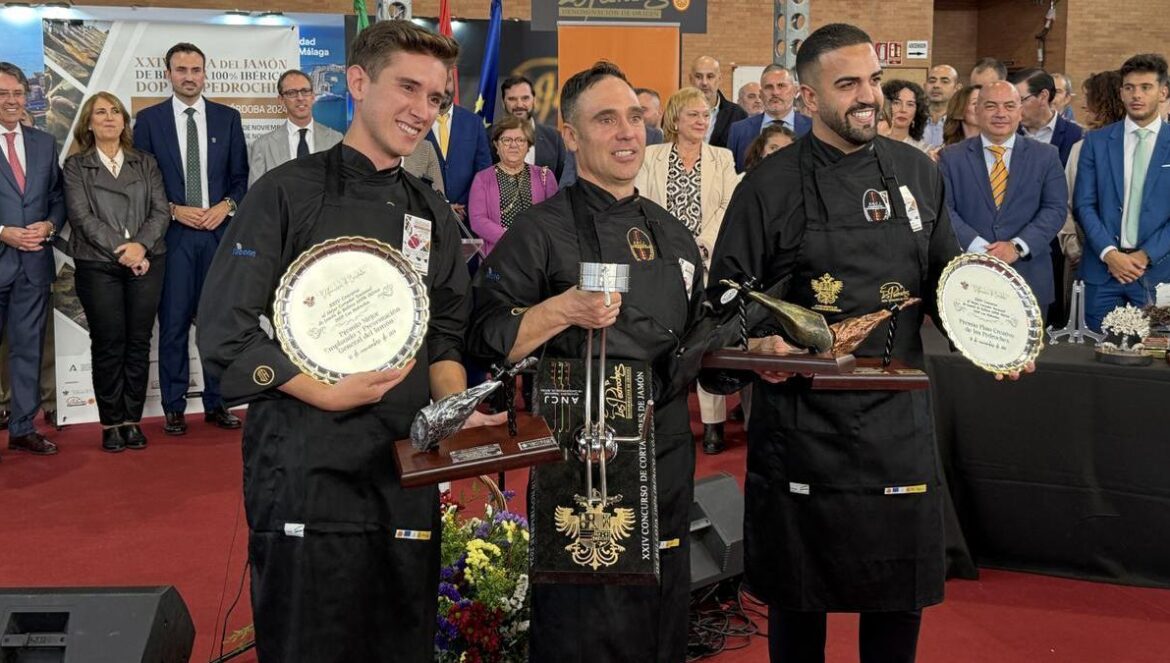 Los maestros cortadores de jamón que se han llevado los premios en Los Pedroches.