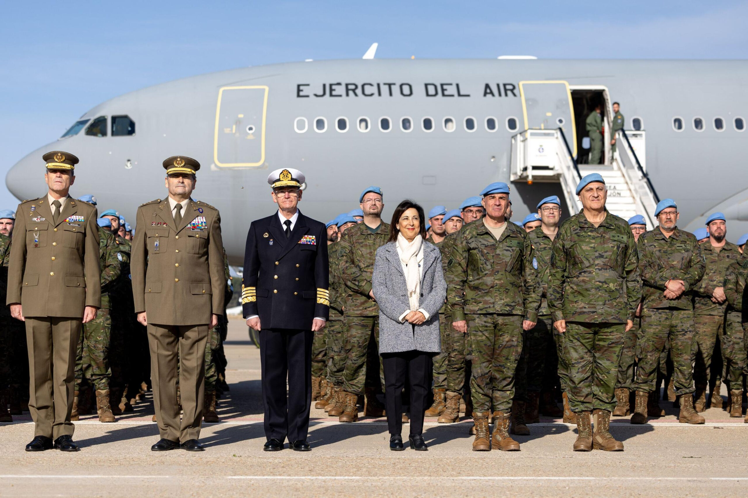 Margarita Robles despide a la segunda rotación de la BRI X que va a Líbano, en imágenes / Efe / E. Press