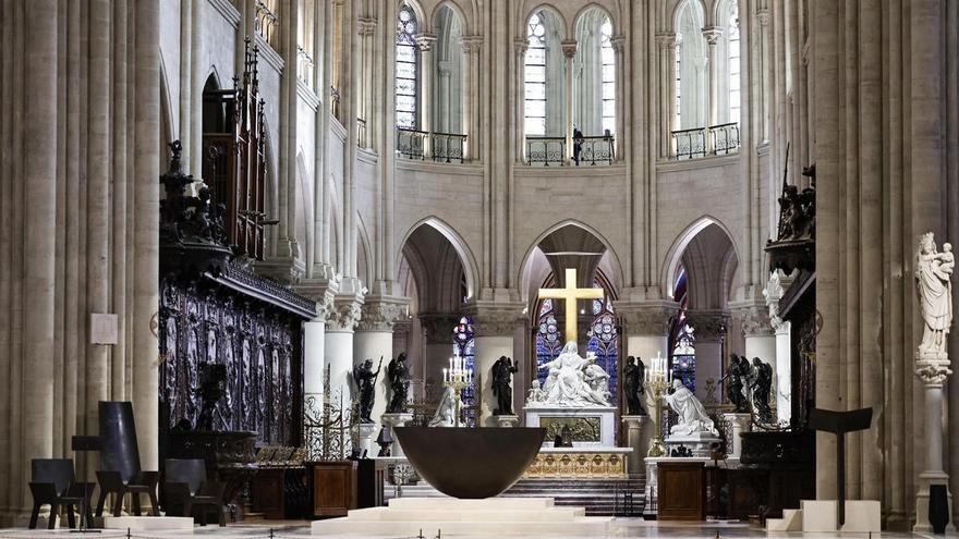 La catedral de Notre Dame de París tras su restauración. / LaPresse