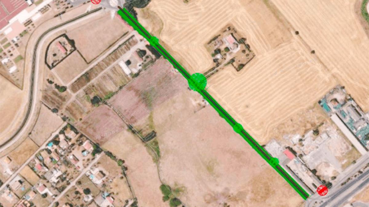 Imagen de archivo del tramo donde se harán las obras de mejora de la carretera de acceso a Medina Azahara