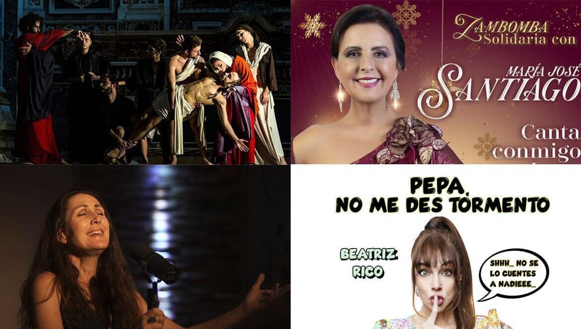 Agenda cultural del 13 al 15 de diciembre Patios en Navidad J.M. Ayala Zambomba solidaria con María José Santiago Caravaggio Tableaux Vivants Clara Montes Hermanos Moreno Pepa, no me des tormento Concierto de la Orquesta de Córdoba en el Gran Teatro IMAE Posada del Potro Películas que se estrenan este fin de semana en los cines de Córdoba