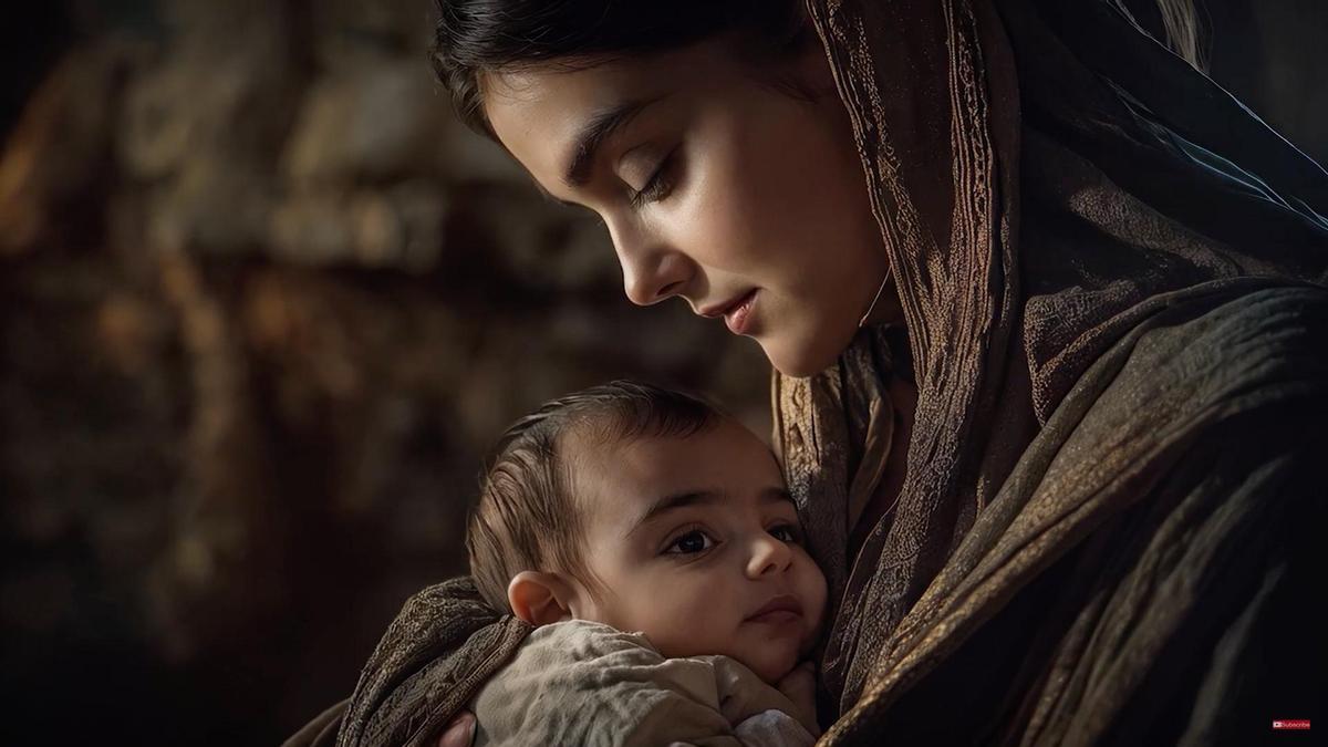 Una de las imágenes generadas por IA para el videoclip de 'El ungido'.