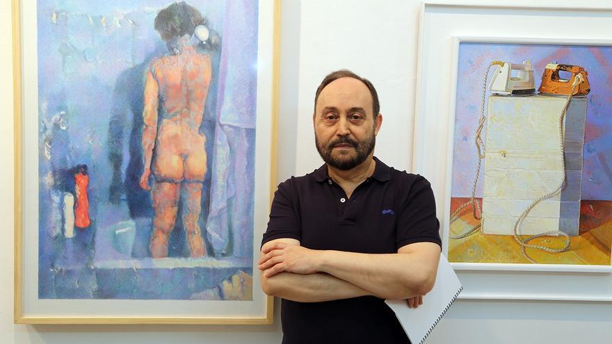 El artista cordoés Miguel Richarte, en Montilla / José Antonio Aguilar