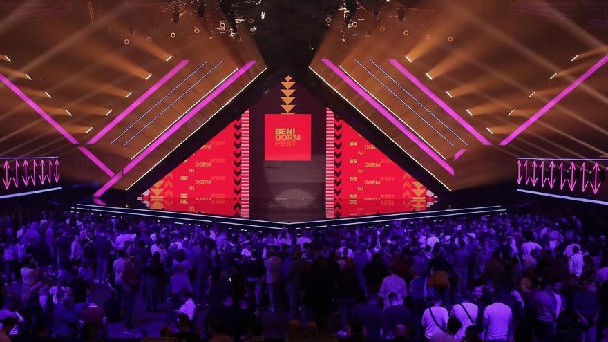 El escenario del Palau de l´Illa acogió la primera semifinal del Benidorm Fest.