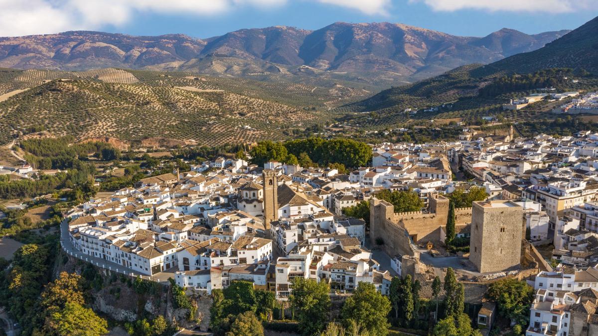 Vista aérea del Castillo de Priego.