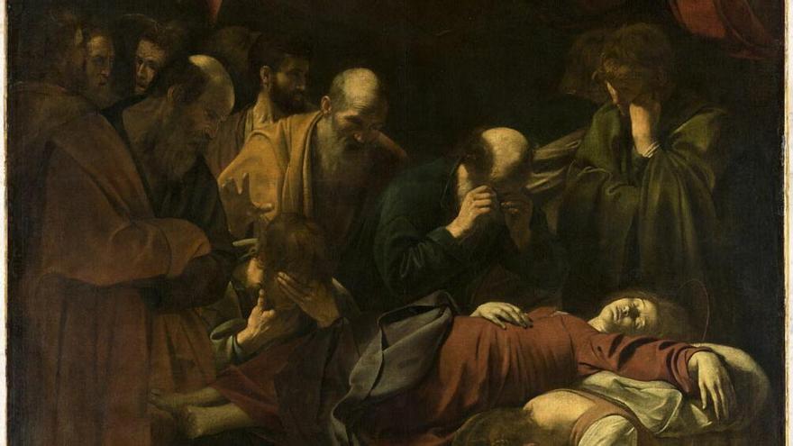 La Muerte de la Virgen de Caravaggio. / Museo del Louvre