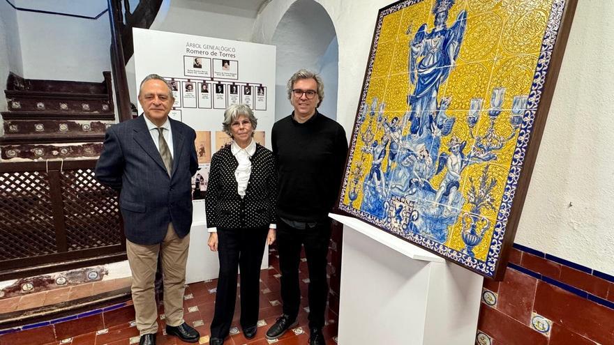 Presentación del mosaico de San Rafael de la casa de Julio Romero de Torres. / CÓRDOBA