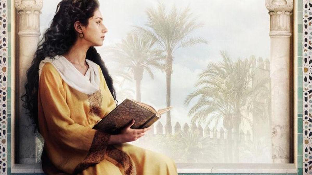 Imagen que recrea a Lubna de Cordoba en la portada del libro.