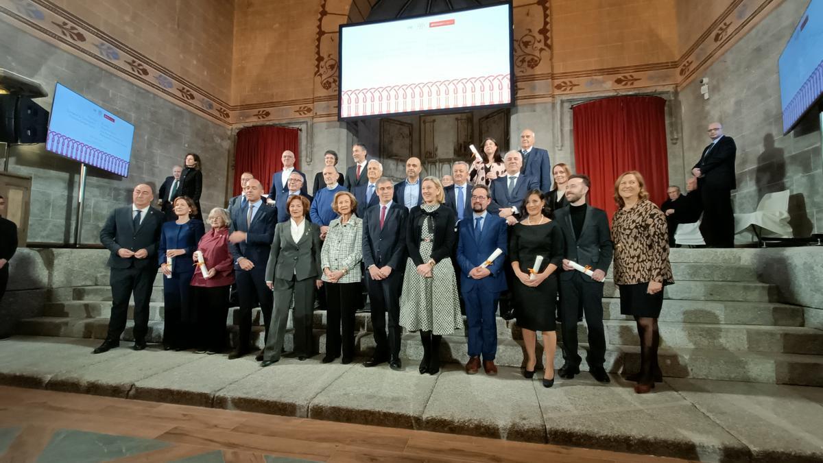 Foto de familia tras la entrega de premios.