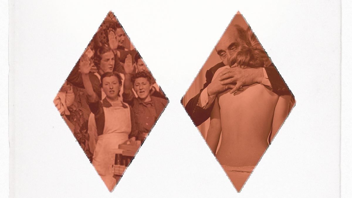 Detalles de la portada del ensayo 'Sexo en el franquismo', publicado por Almuzara. Sección Femenina de Falange en Gipuzcoa.