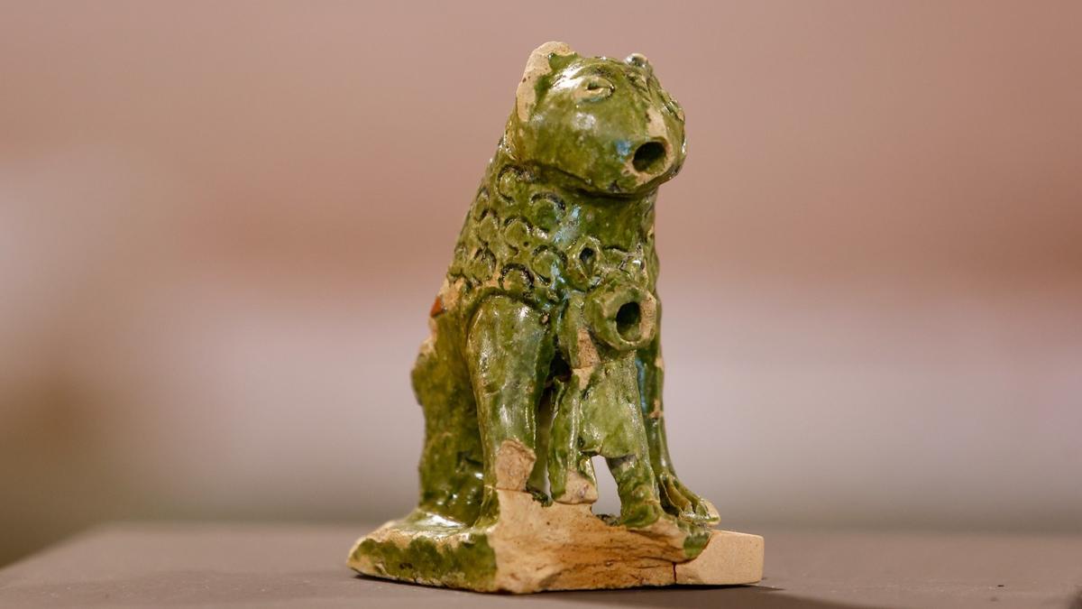 El surtidor con forma felina de época almohade que se expone en Córdoba.