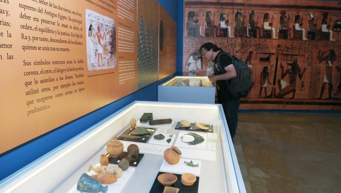 Imagen de la exposición temporal 'El Antiguo Egipto en Córdoba', en el Museo Arqueológico.