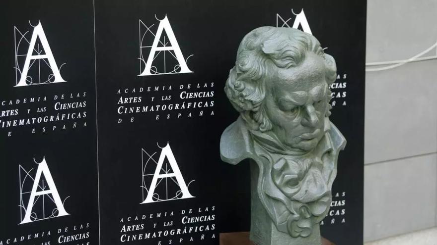 Estatuilla de los premios Goya