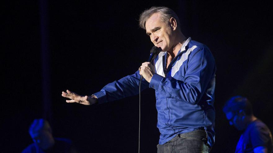 Morrissey, durante un concierto en Murcia en 2015. / EFE