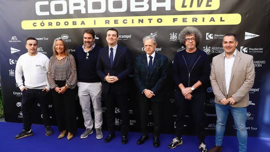 Autoridades y promotores empresariales en la presentación del festival Córdoba Live. / Víctor Castro