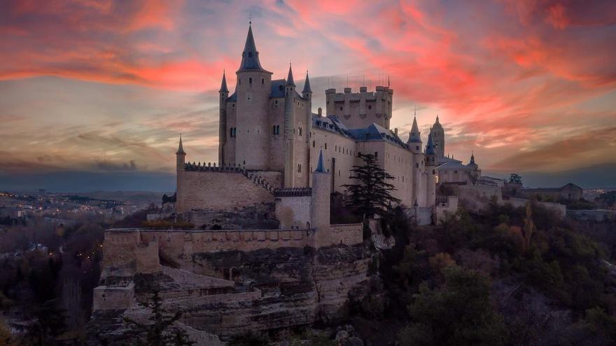 Amanecer en el Alcázar de Segovia