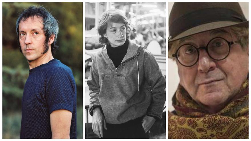 Carlos Pardo, Mary Oliver y Luis Antonio de Villena. / EPC