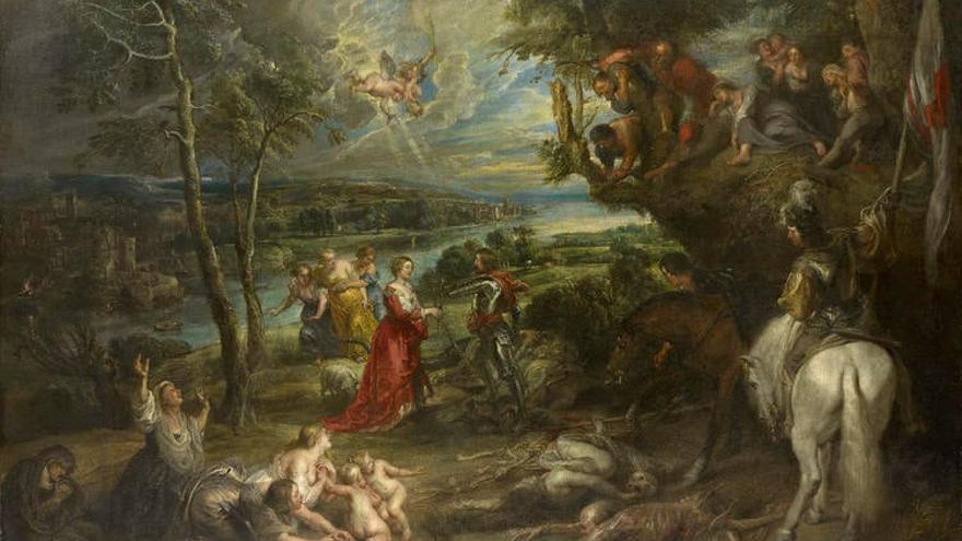'Paisaje con San Jorge y el Dragón', de Rubens. / Royal Collection Trust