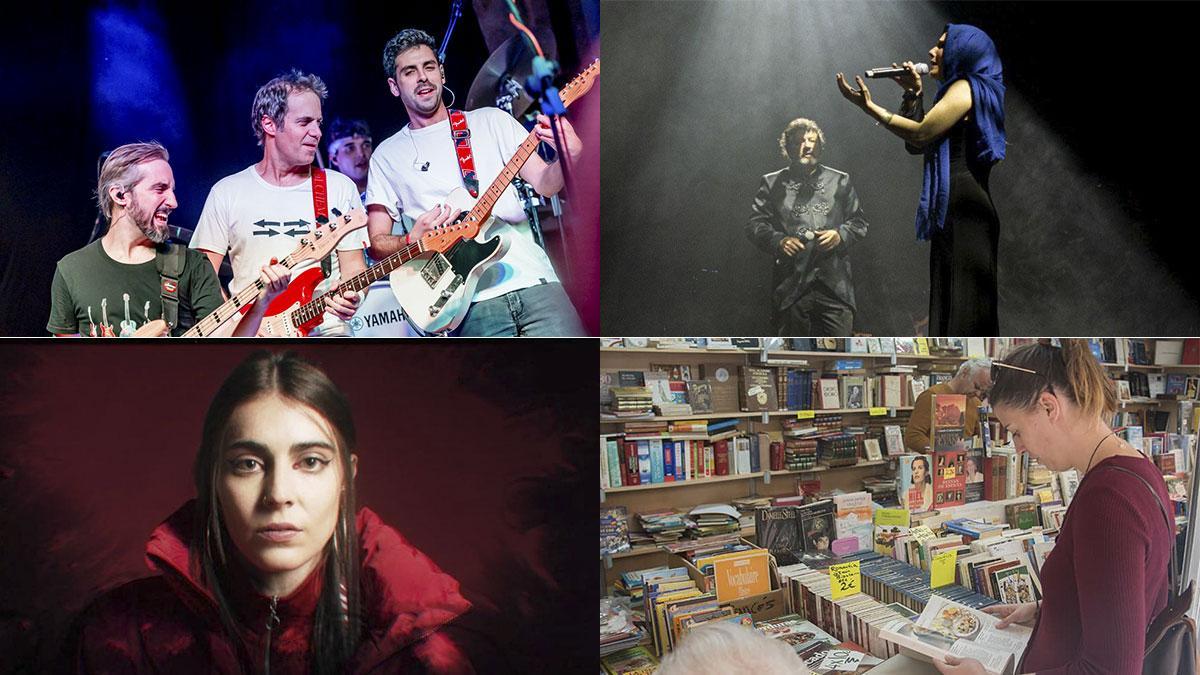 Agenda cultural del 11 al 13 de abril Homenaje a Dire Straits en el Gran Teatro Gata Cattana en 'Eterna'. Cantores de Hispalis Feria del Libro Antiguo TONI BLANCO