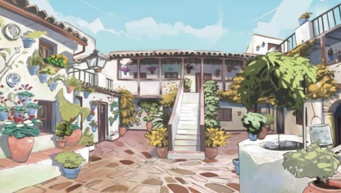 Imagen del videojuego 'Game of patios', el primero basado en los Patios de Córdoba. Presentación del videojuego en Fitur.