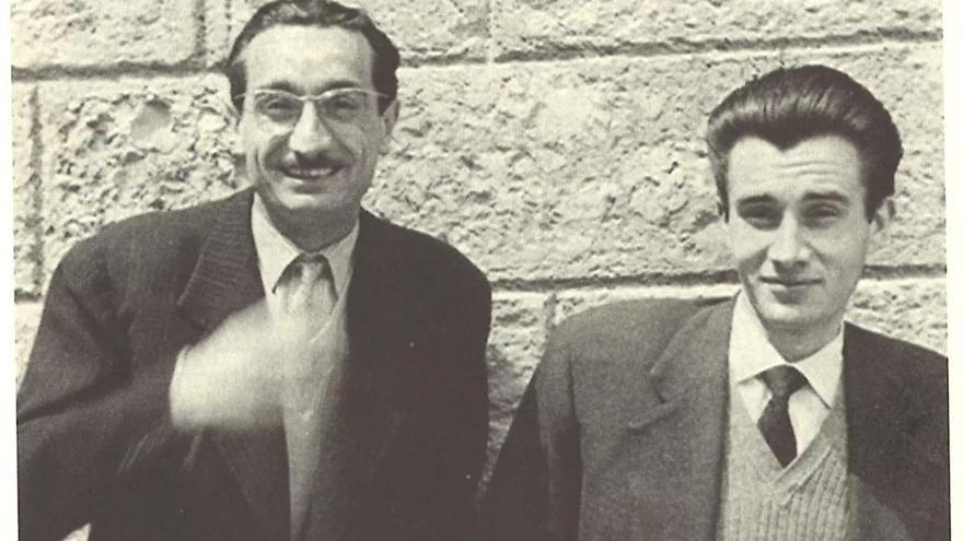 Joan Fuster y Josep Palacios. / L-EMV