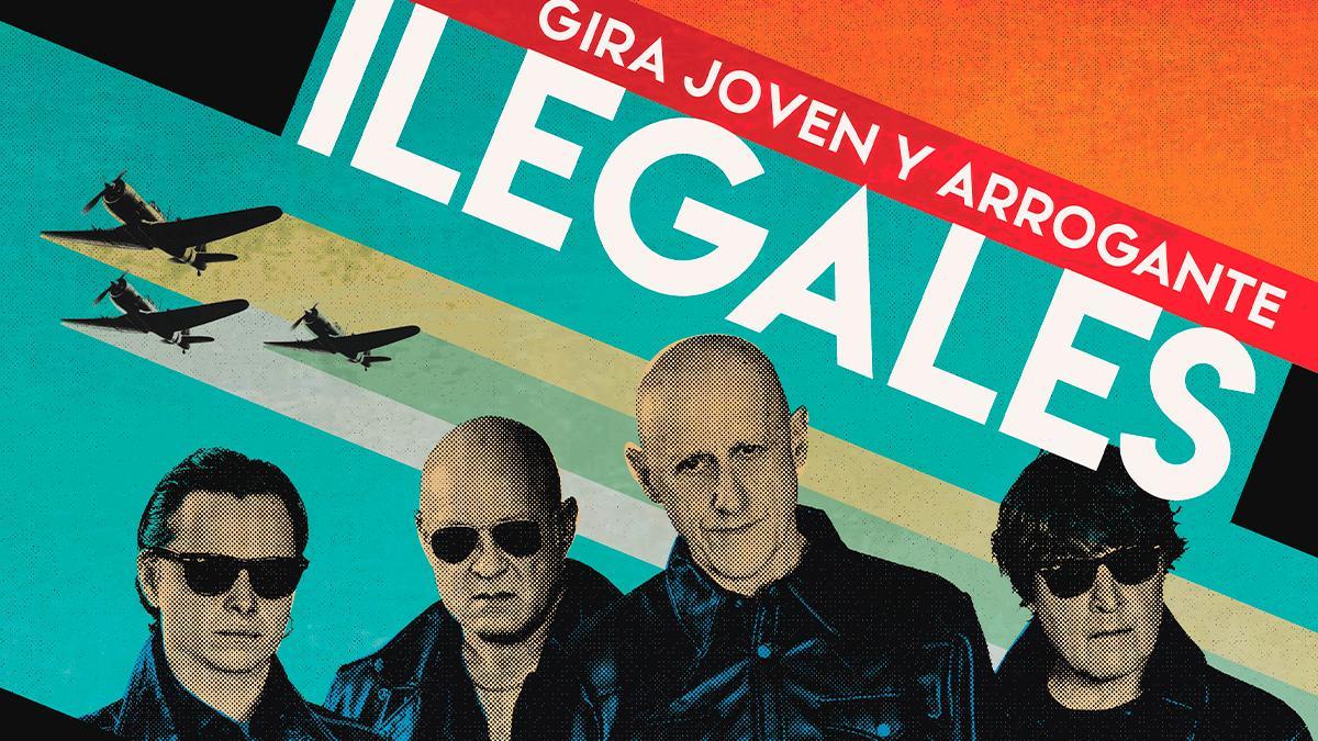 Cartel promocional del grupo Ilegales