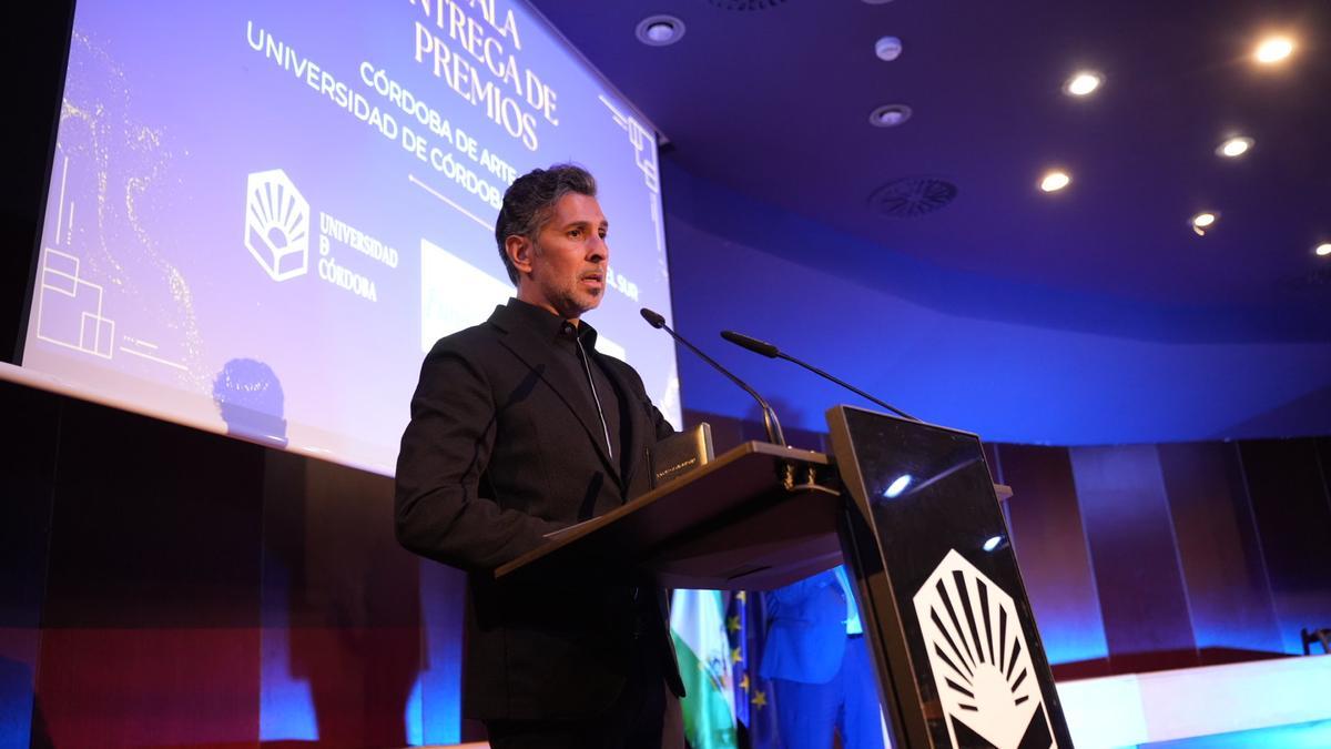 Arcángel, durante un premio de la UCO ÁLEX GALLEGOS