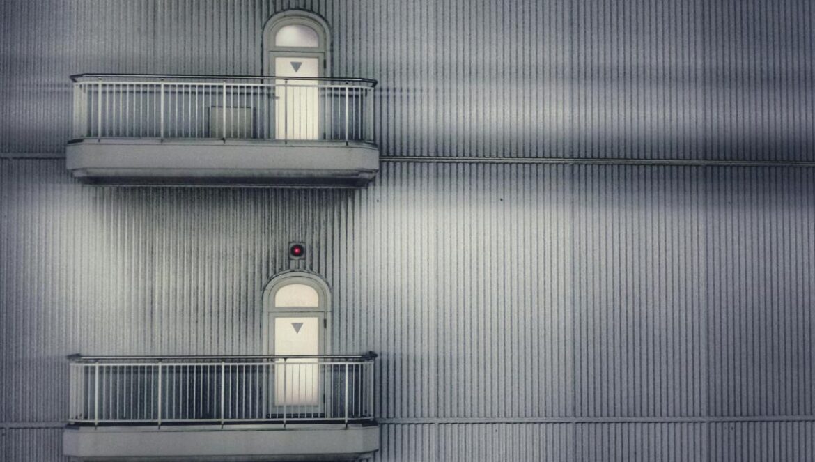two closed doors