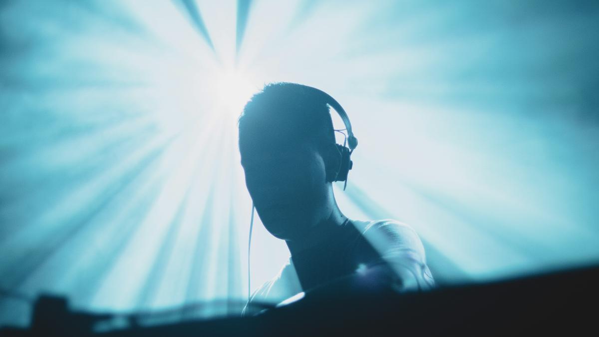 person wearing headphones