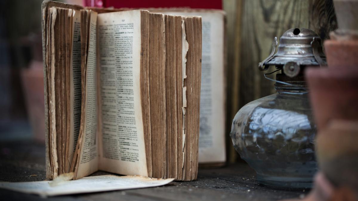 open book on focus photography