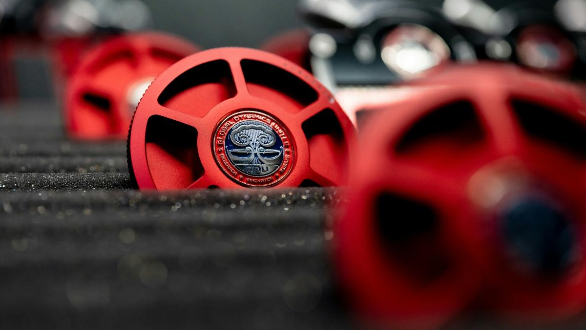 red and black car scale model