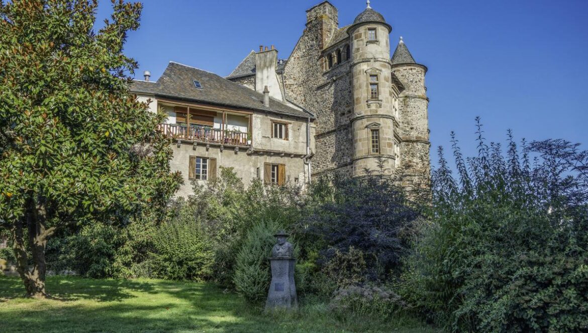 a large castle like building with a tall tower