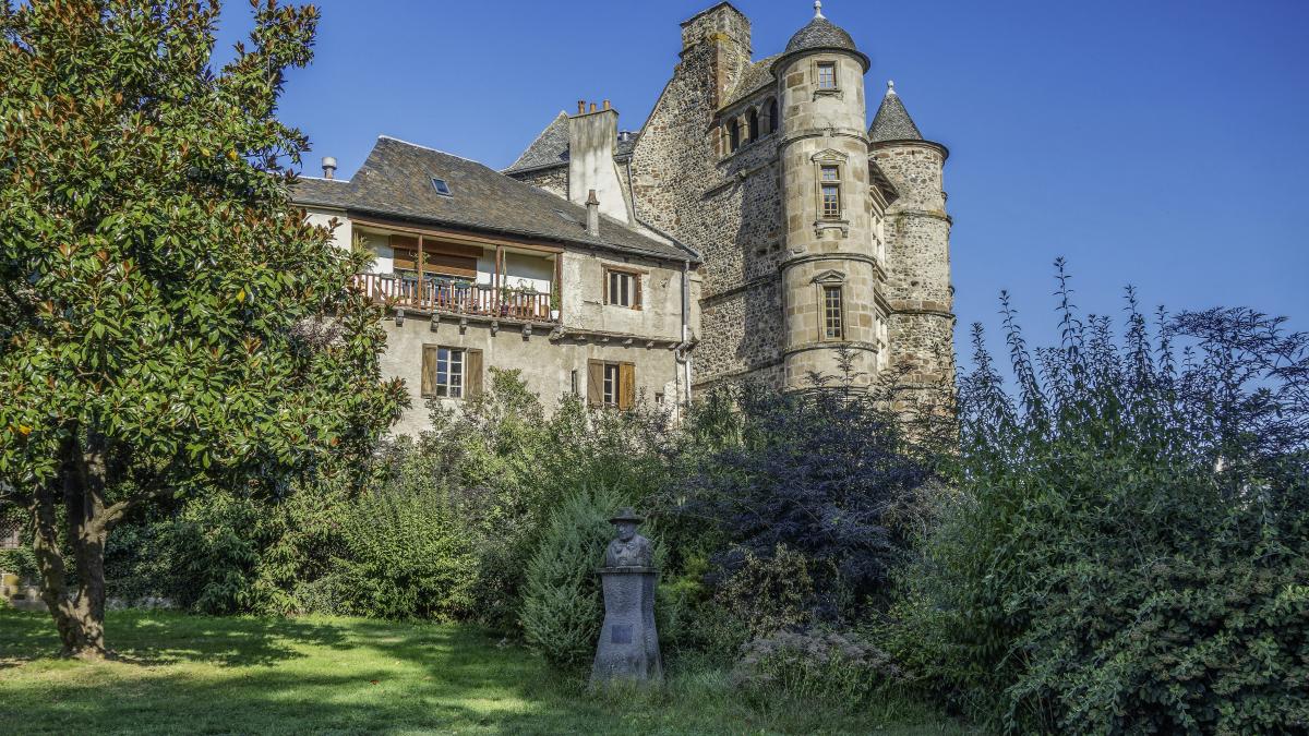 a large castle like building with a tall tower
