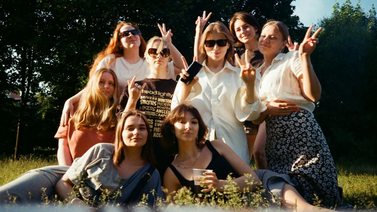A group of people posing for a picture