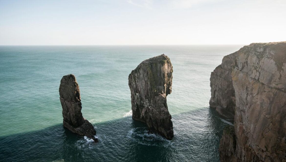 rock formation on ocean