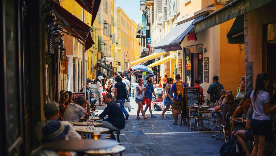people on alleyway during daytime