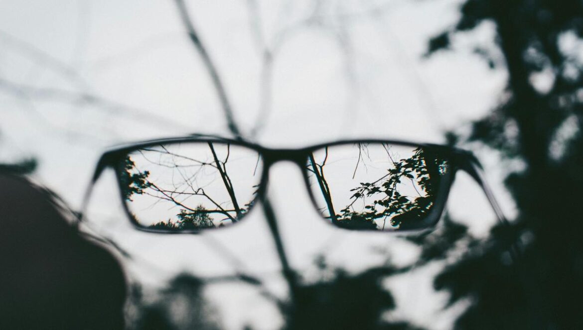 eyeglasses with black frames photography