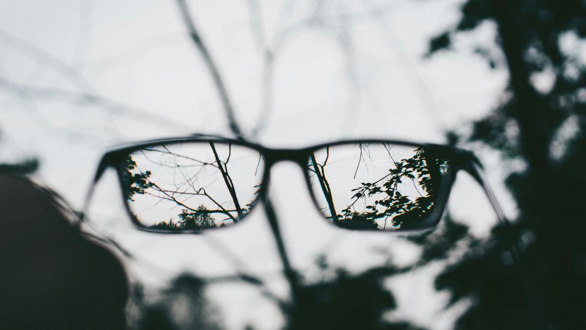 eyeglasses with black frames photography