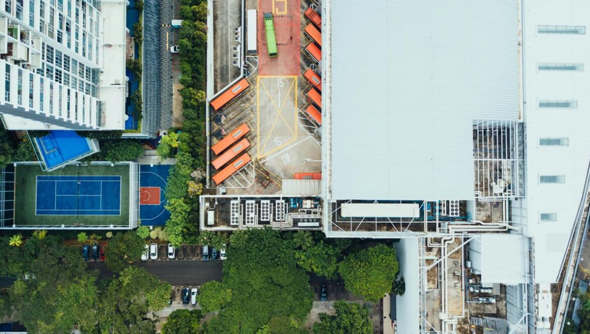 bird's-eye view photography of city buildings