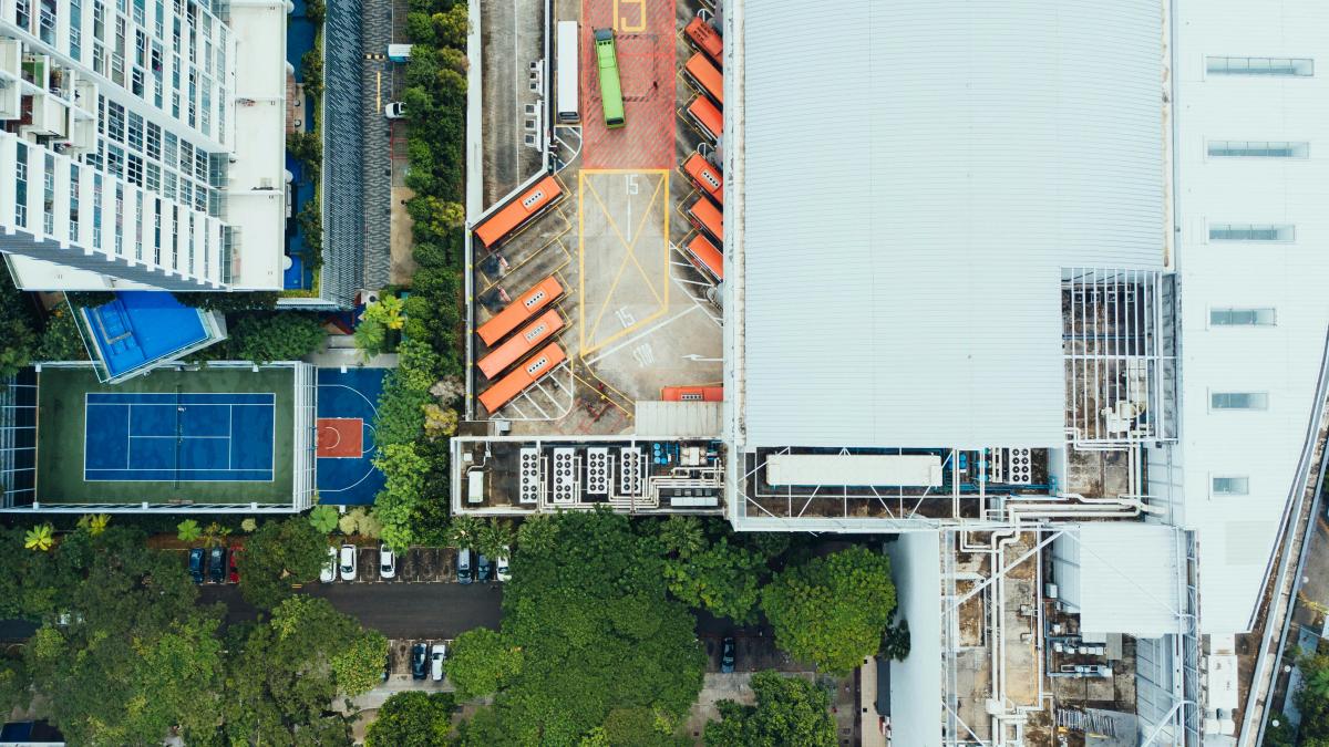 bird's-eye view photography of city buildings