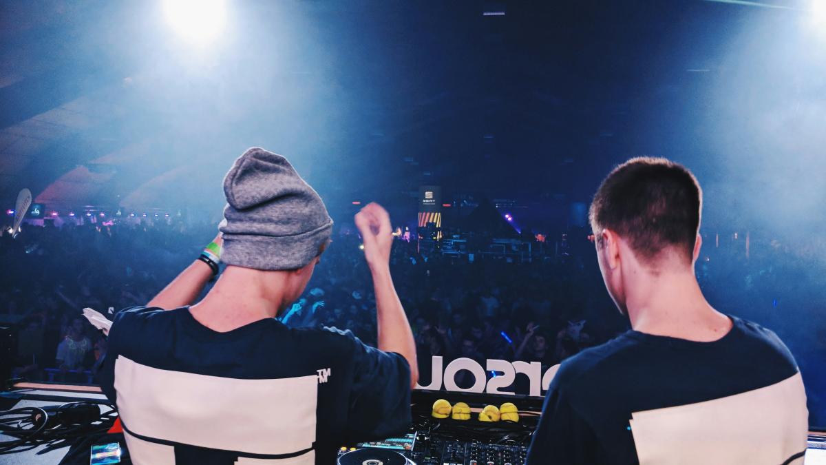 DJ in front of the crowd