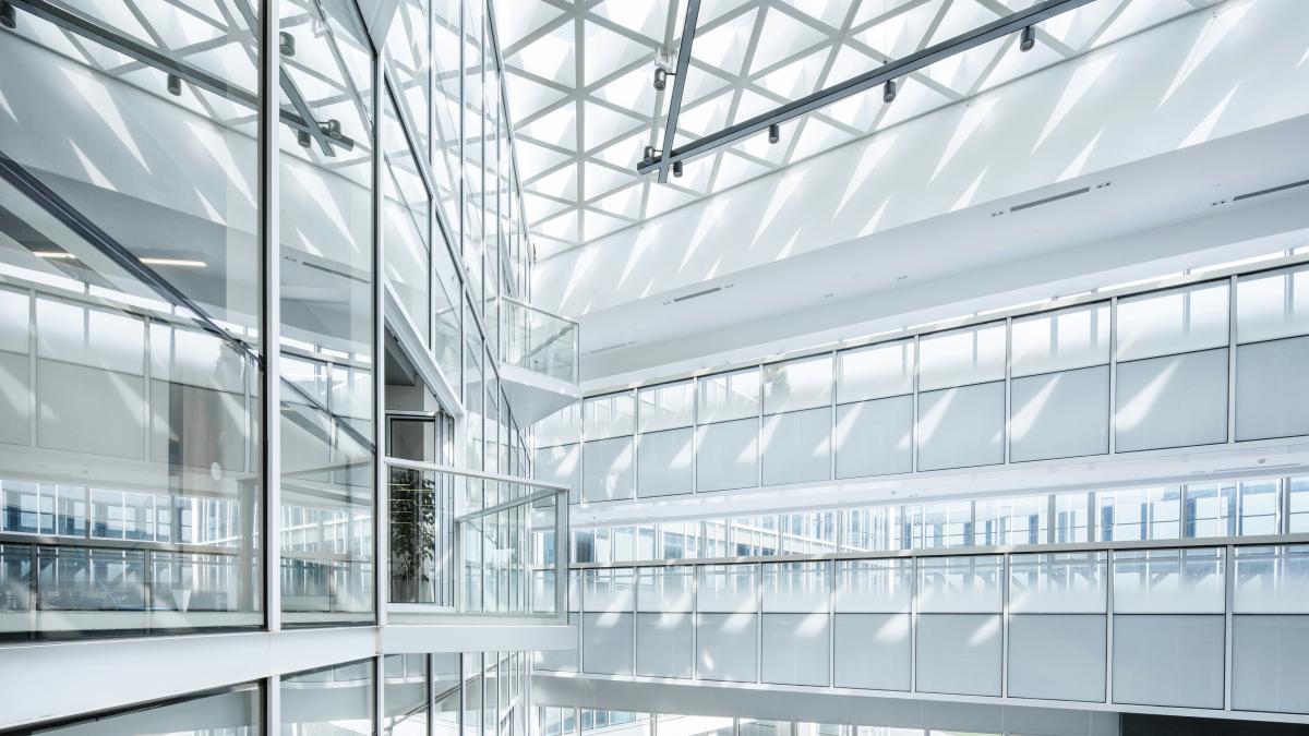 clear glass building interior during daytime