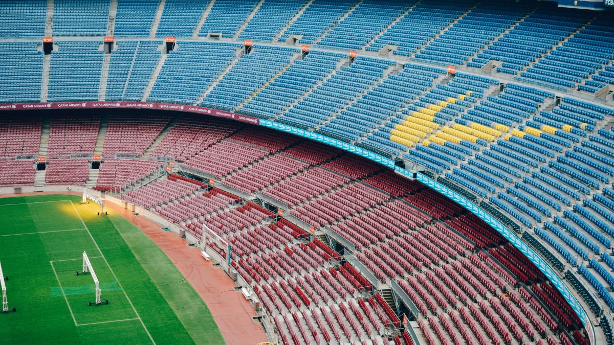 aerial photography of football stadium