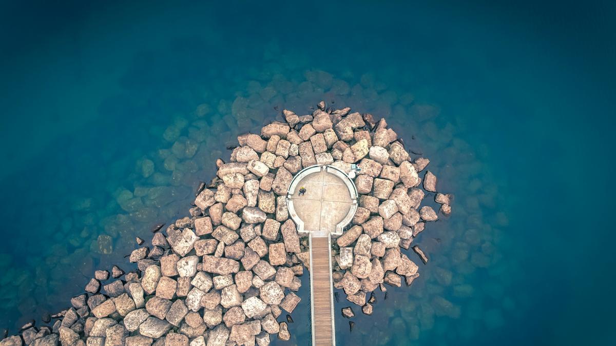 birds-eye view of tower