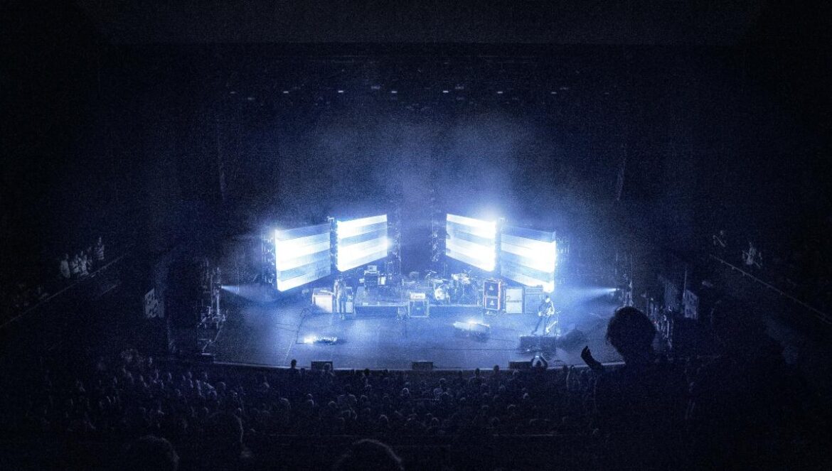 black stage