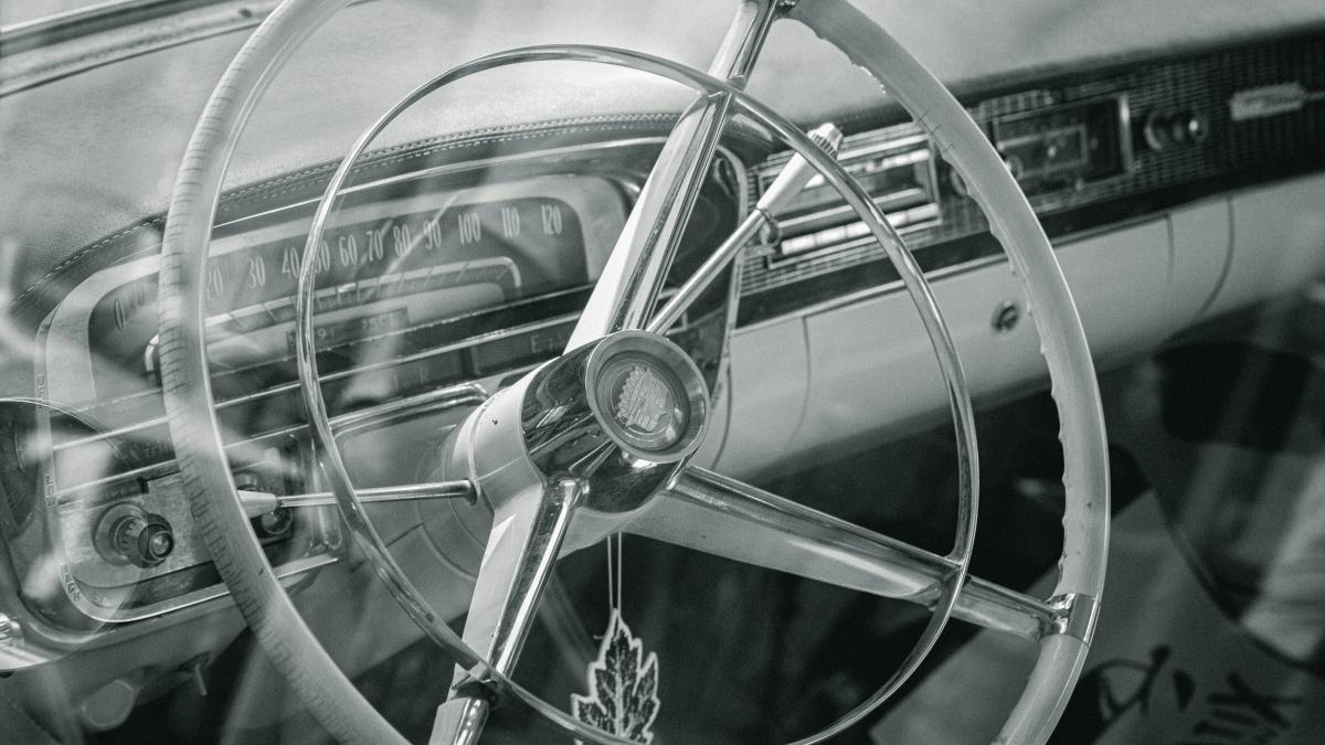classic car interior