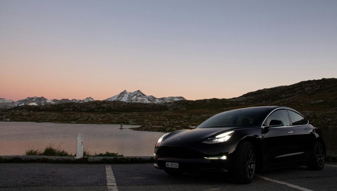 black sedan